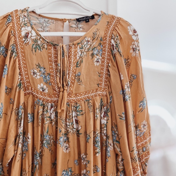 Rachel Zoe Tops - Mustard Yellow Floral Top